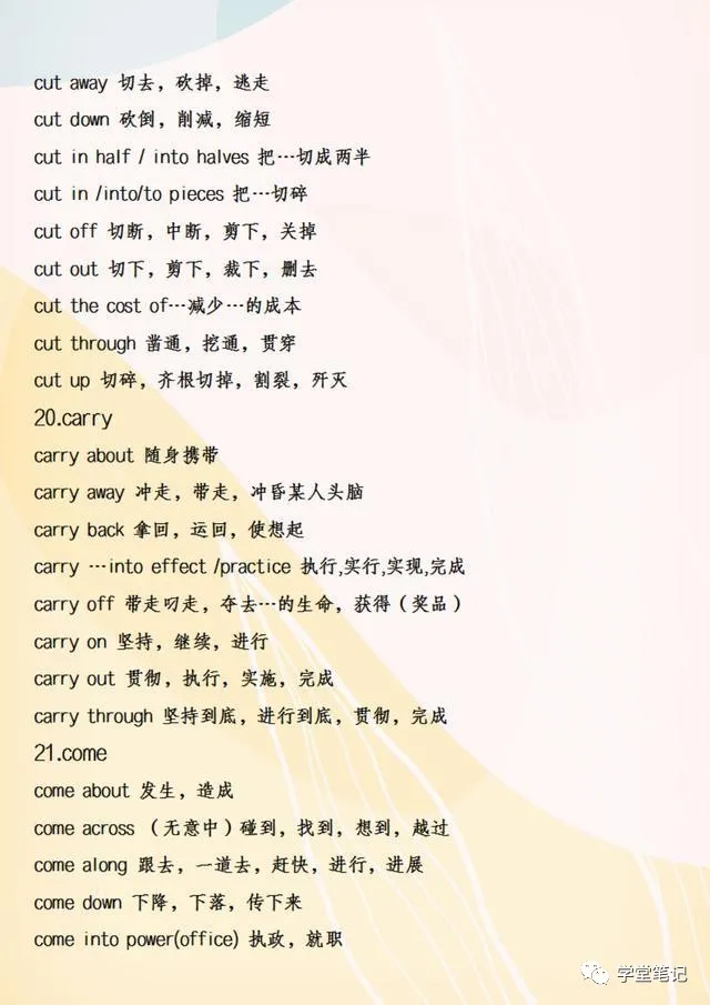 英语老师：88个高频词组，随便用一组在作文里，都是高分！收藏