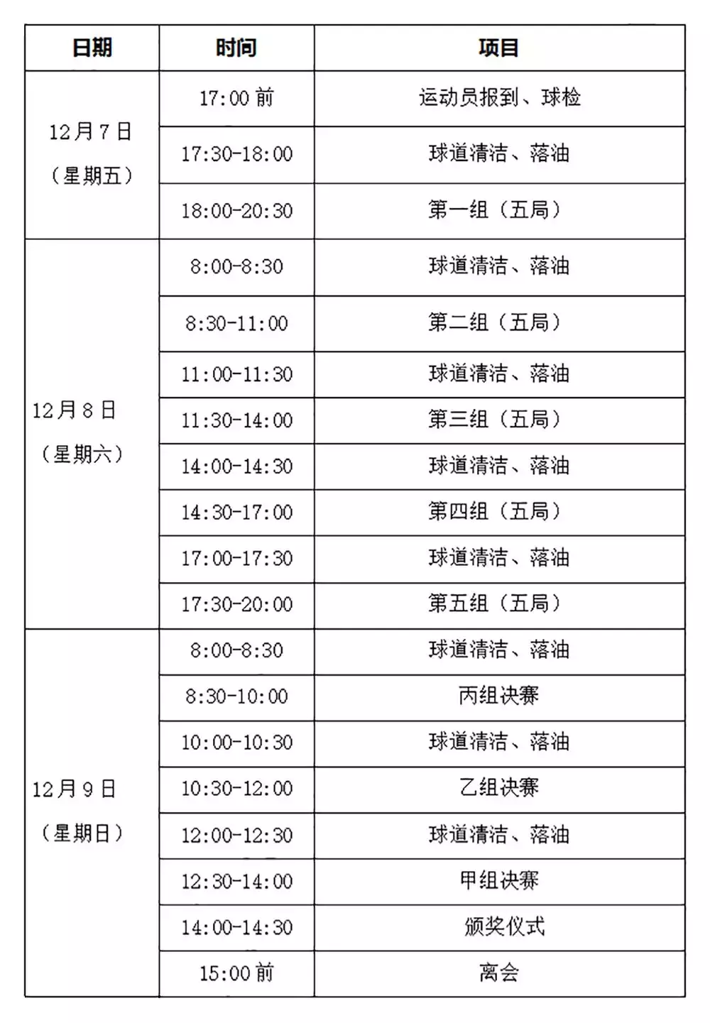 2018年“成冠”杯浙江省保龄球联赛总决赛竞赛规程