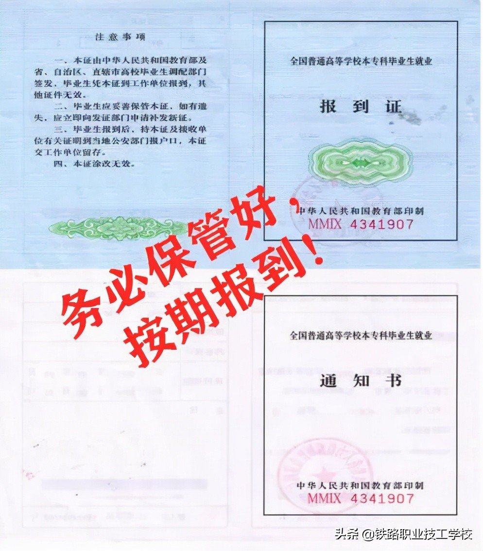 报到证很重要，你可千万别丢了