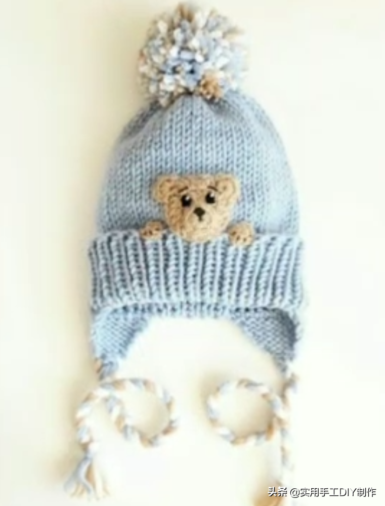 「针织作品」36个华丽漂亮的儿童帽子和围巾套装设计创意