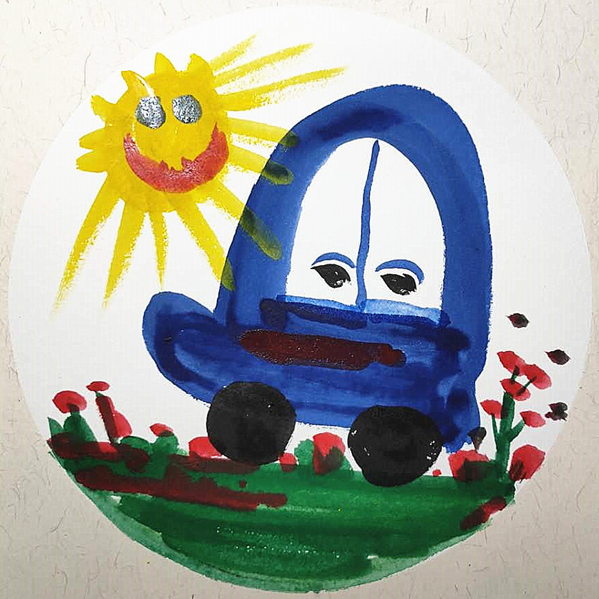 拟人化绘画手法有助于儿童表达情感，儿童画水粉创意《夏日旅行》