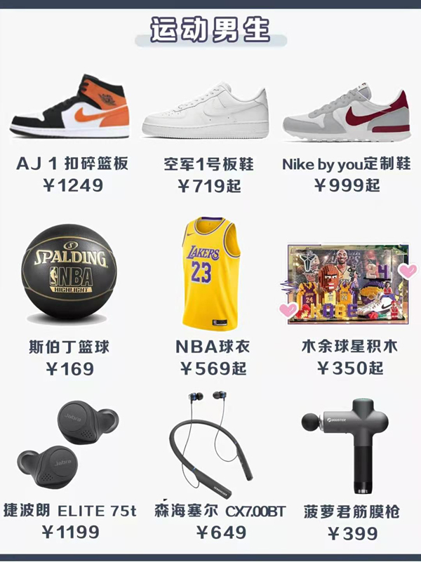 送男性朋友一千左右的礼物（送男朋友礼物清单）