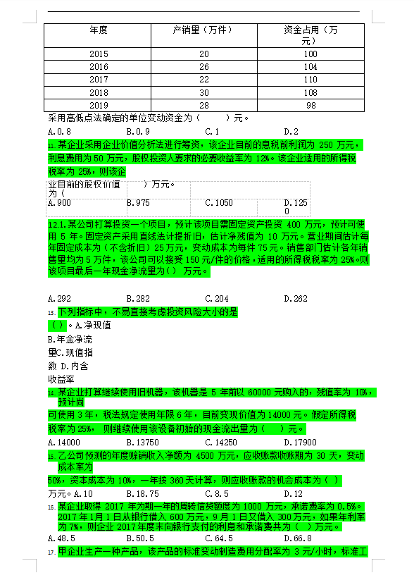 中级会计三门98、96、91过，不想死记硬背，不妨看看这6套押题卷