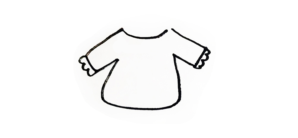 亲子简笔画衣服素材｜10款卡通衣服的画法，跟着步骤，简单易画
