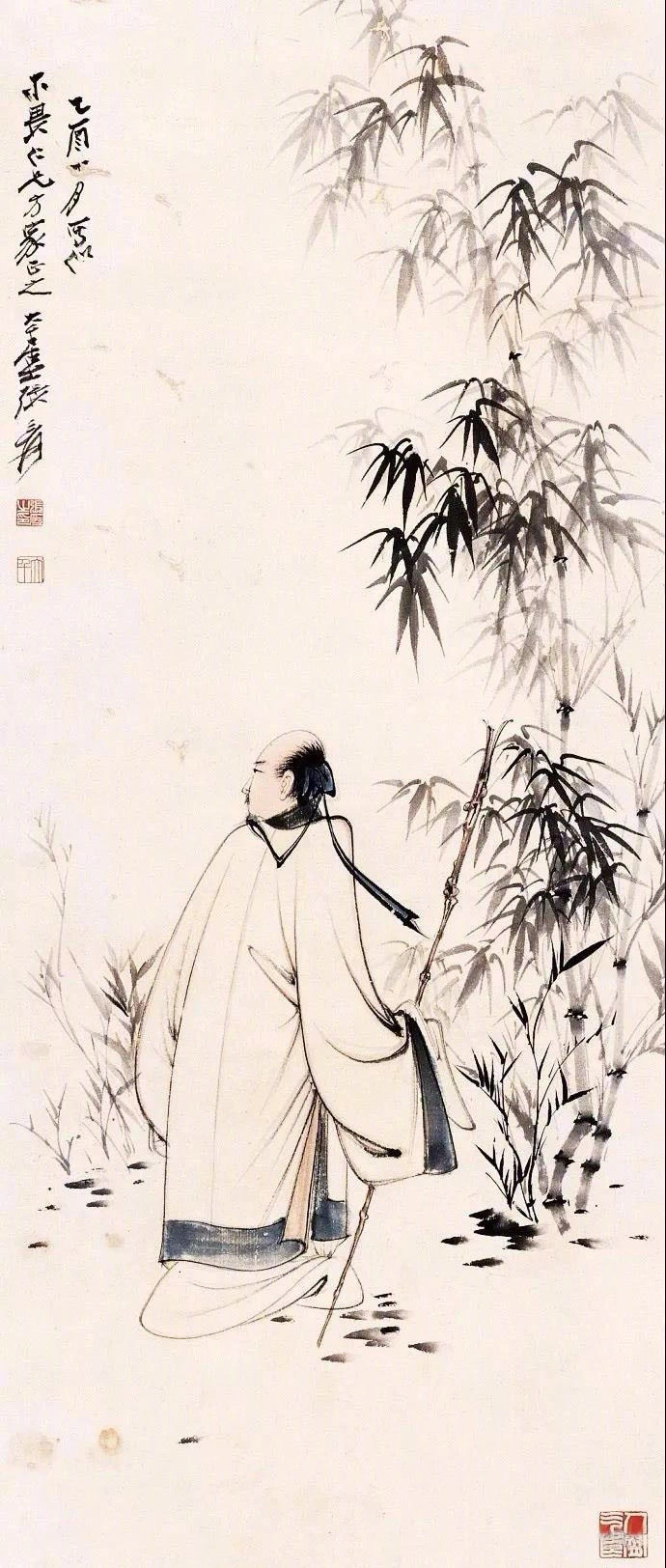 竹下高士——中国传统国画中的高士与竹子（图）