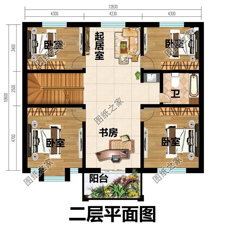 带栏杆欧式，静雅美观还大方，安全优雅又悦目