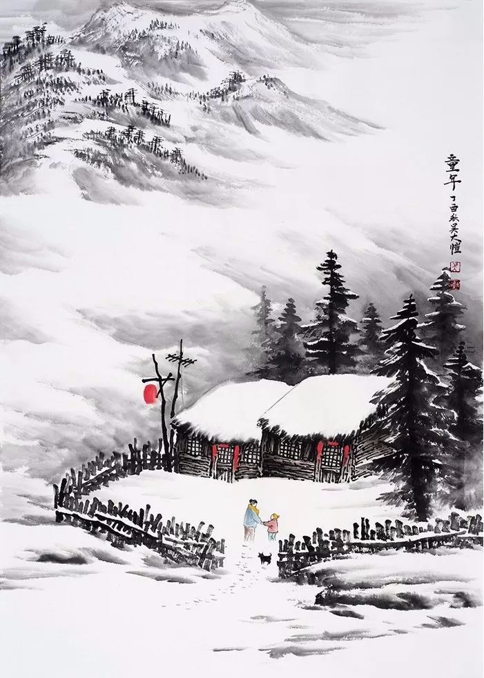 散文：诗画，水墨雪