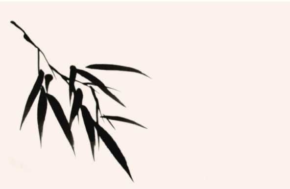 画竹子不会画俯式叶？老艺术家教你，简单易学，学会几分钟一幅画