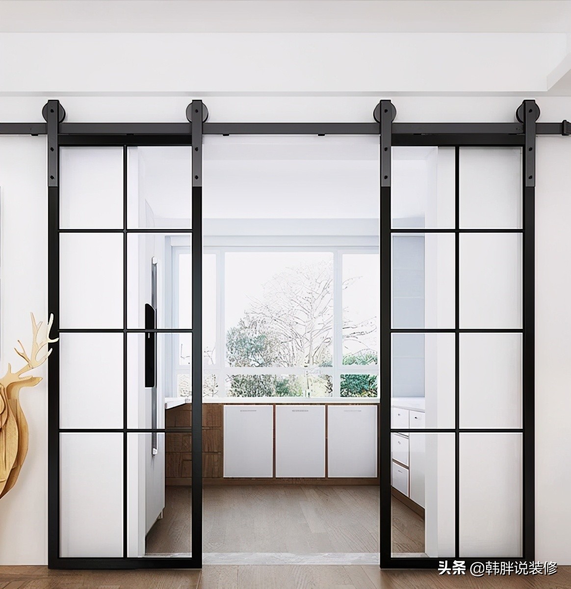 厨房推拉门早就OUT了，聪明人都用这2种隔断，可惜没有早知道