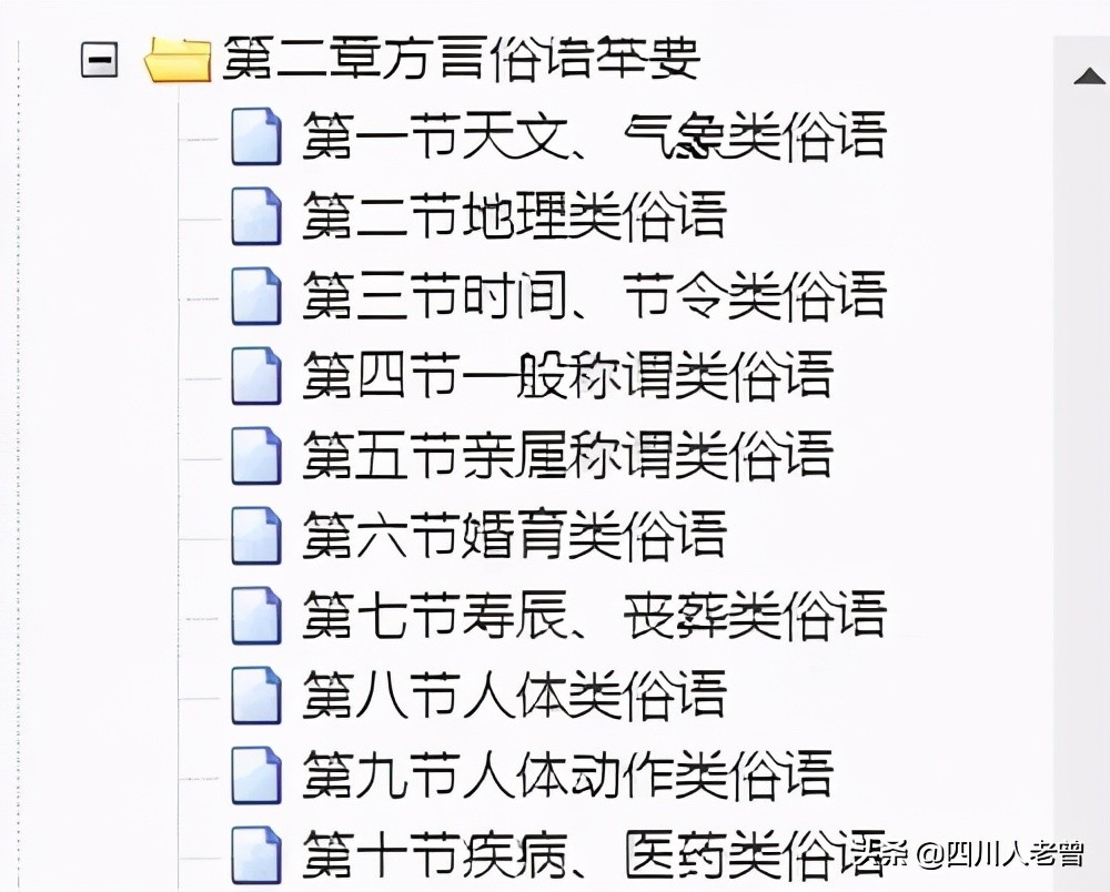 你记得多少方言俗语？官方版四川方言大全分门别类汇编第5-8节