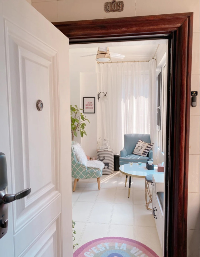 88㎡治愈系美宅，干爽清新一眼就把人迷住，处处都像是美景