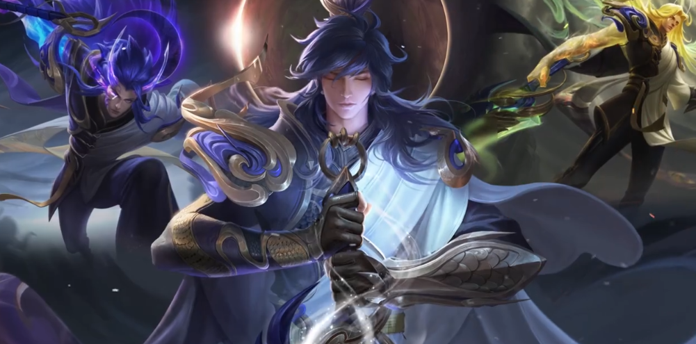 王者荣耀李信世冠一念成魔特效,三个形态三种特效,牌面比典藏还大