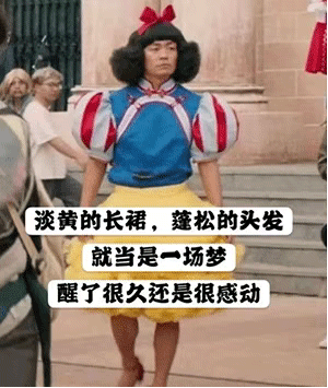今天超火的“淡黄的长裙，蓬松的头发”表情包来了~