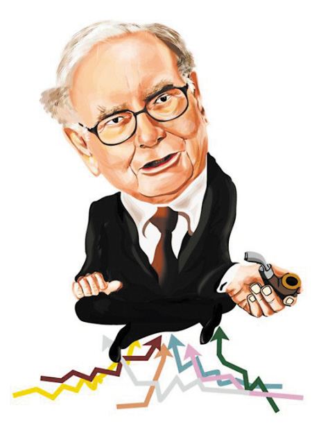 "股神"巴菲特肖像漫画像精选 巴菲特语录句句经典