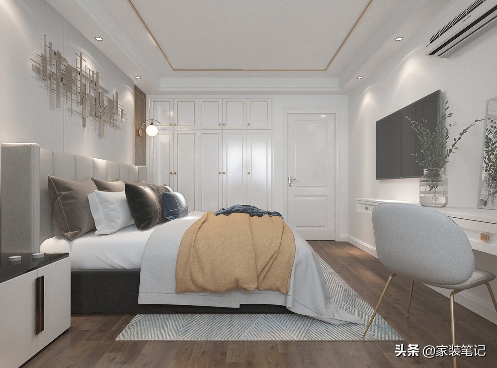 走进她家，才知道原来轻奢风这么美，仅凭客厅就被治愈了，很精致