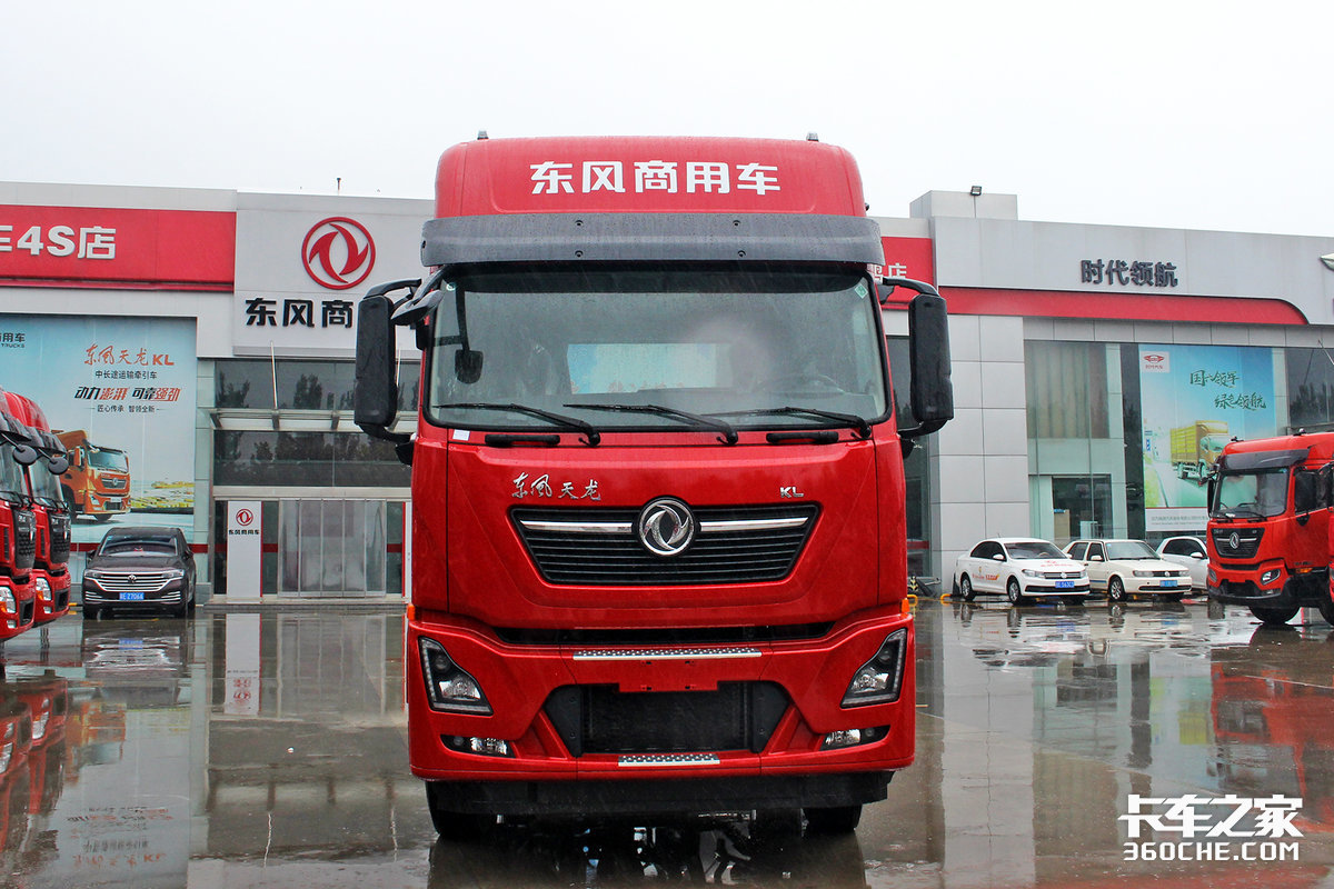 龙擎465 dt14变速箱,3000公里长续航,东风天龙kl四轴载货车34万