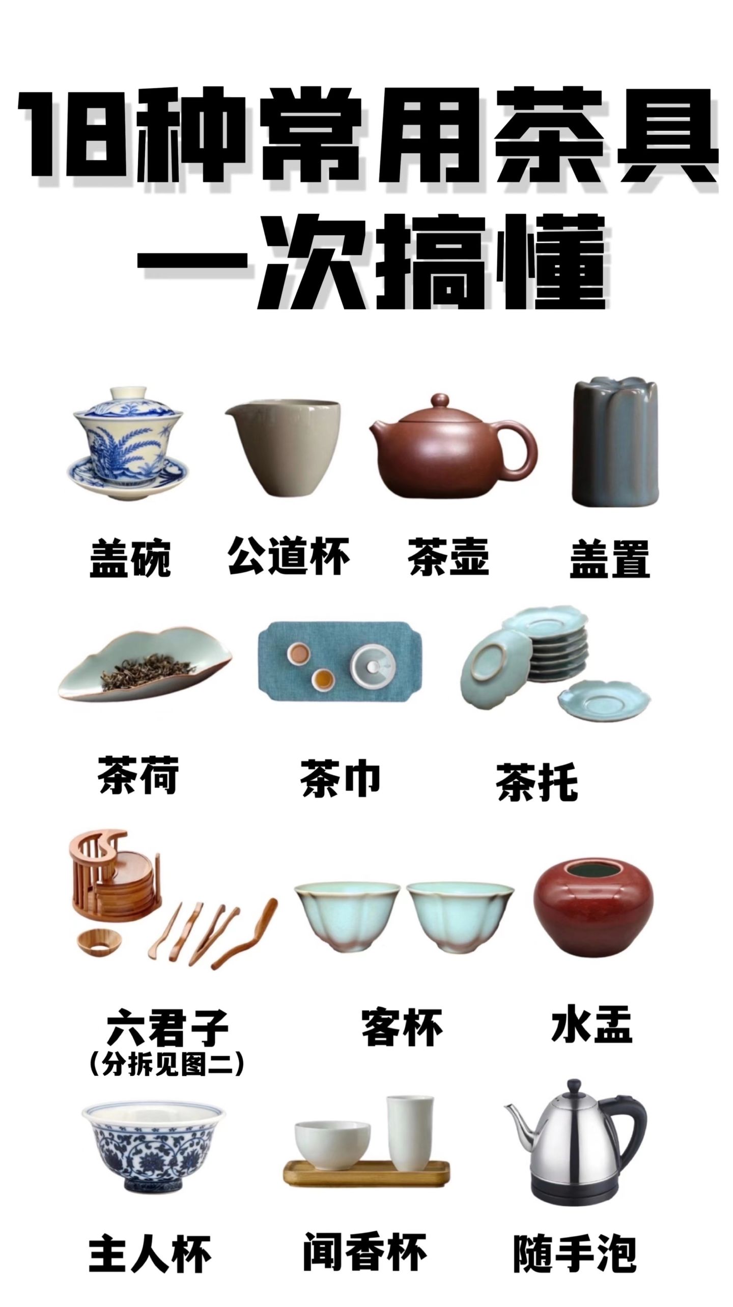 一次入门，读懂18种常用茶具