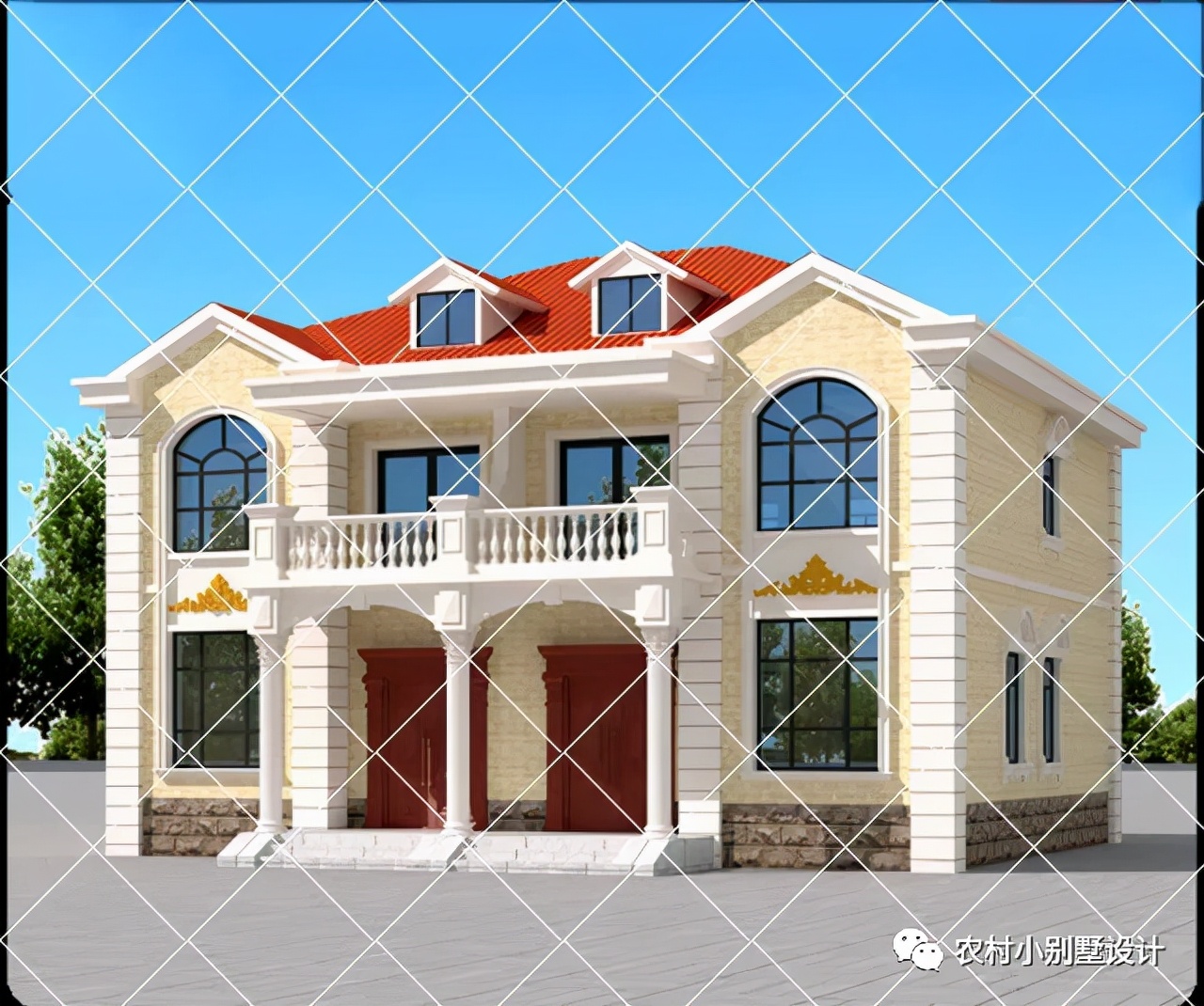 68款兄弟双拼农村别墅,兄弟这样建房,大气又省钱,财运来了挡不了