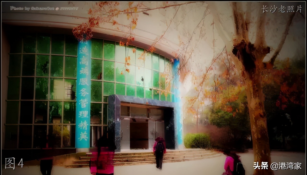 中南林学院老照片：校舍，旧图书馆，忆同学少年，风华正茂