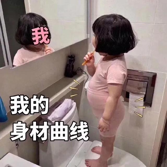 表情包：看！我的身材曲线