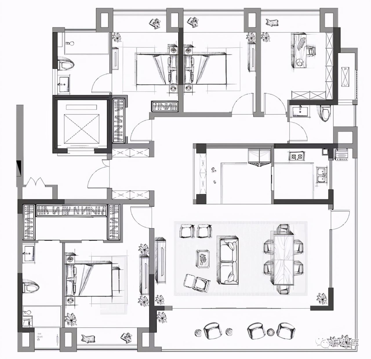 这些逆天的100多平四房户型-100平小四房户型 - 114知识网