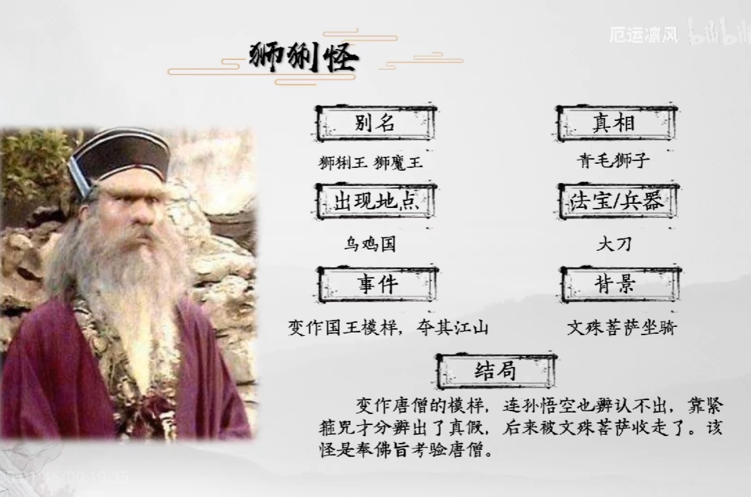 西游记妖怪全介绍