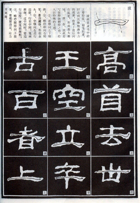 隶书入门基本笔画写法（零基础隶书的基本笔法）