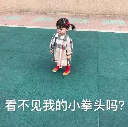 罗熙表情包：看不见我的小拳头吗