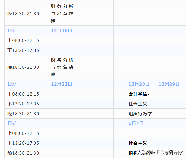 一起来围观农大、北理工，非全日制MBA在校生的日常时间表吧