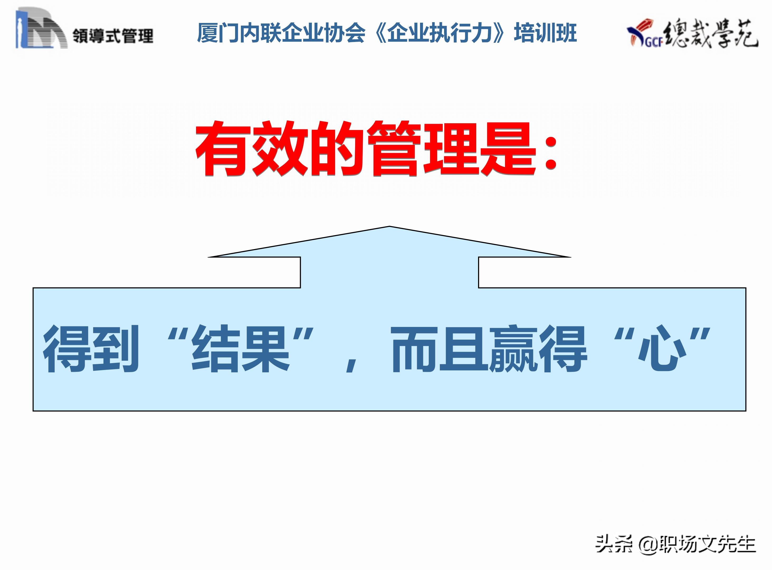 总裁班培训课件：80页实施领导式的管理，提升主管人员的执行力