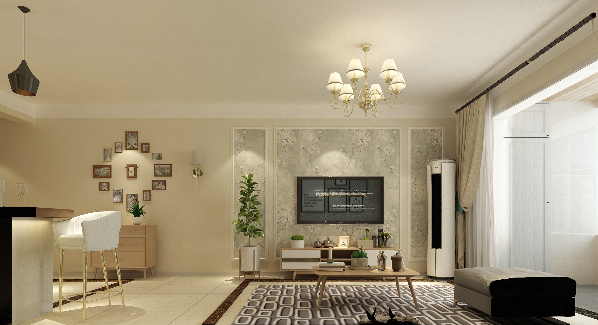 装修案例丨华润橡树湾126㎡现代简约风，改动厨房门收纳增加一倍