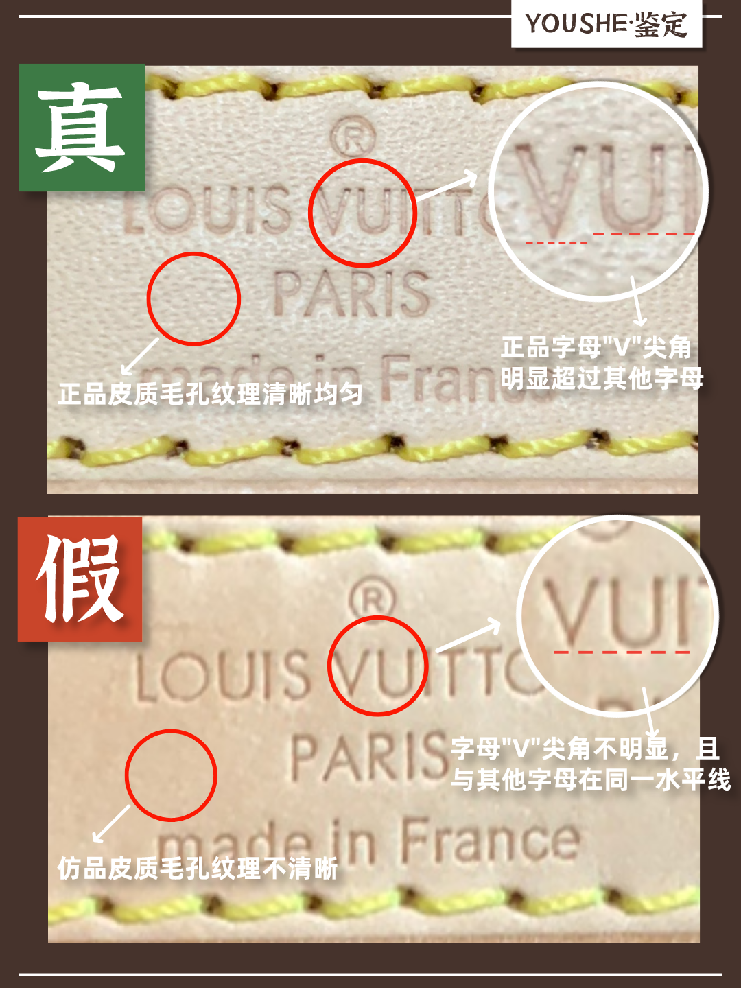 奢侈品鉴定|lv speedy25真假对比|包包细节鉴定揭秘