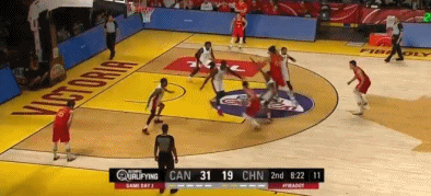 中国男篮对阵加拿大(奥运落选赛-中国男篮79-109不敌加拿大 胡明轩24分)