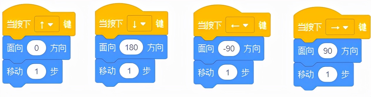 使用简易图形化编程工具Scratch（侦测积木）