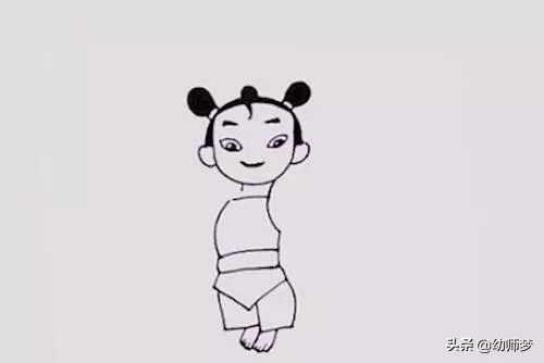 简笔画教程：哪吒！一步一步教你画哪吒
