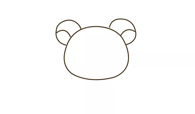简笔画教程——手把手教你画可爱的胖熊简笔画