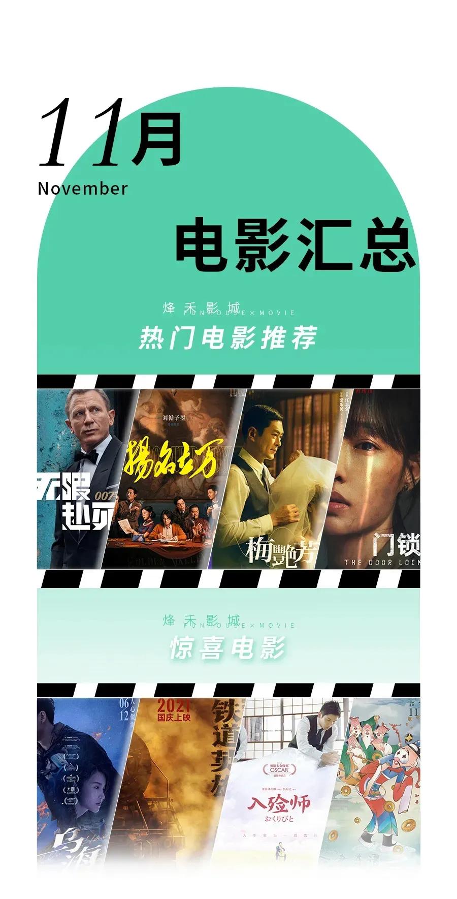 2021年11月电影推荐上映时间一览表