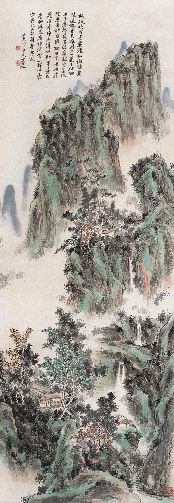 近代山水画家千古第一用墨大师（传统中国画四大家之一）