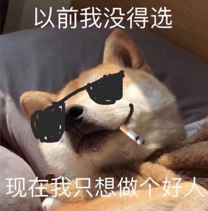 表情包：我现在只想做个好人