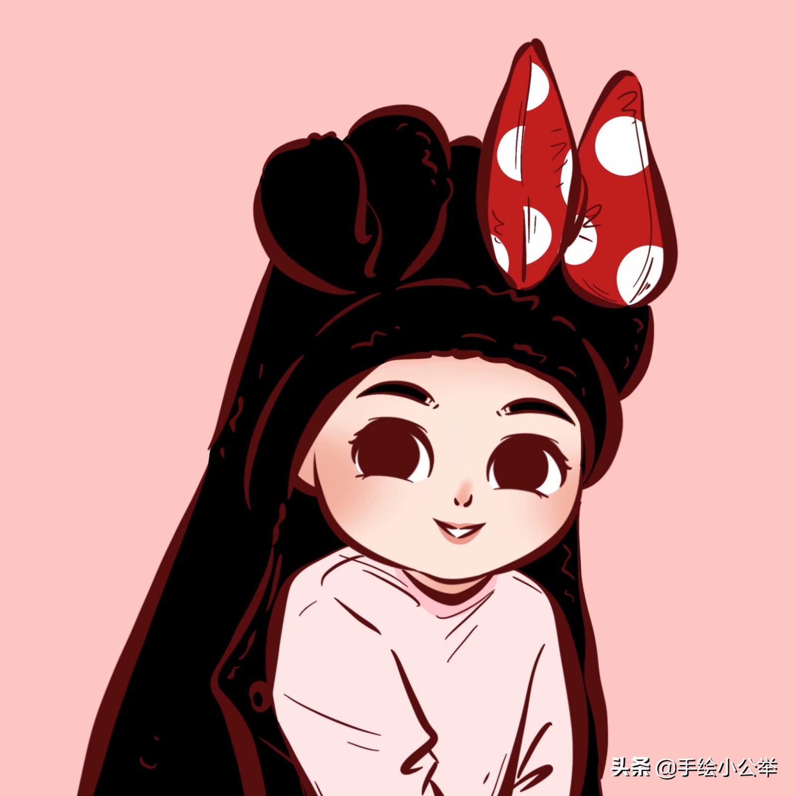 换个头像吧,一家四口甜美有趣的卡通全家福头像,太有爱了