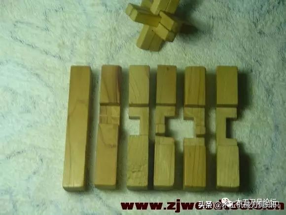 鲁班锁用柱黄金搭档，二十柱可拼四百式详细流程