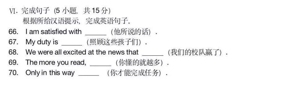 2019年高职高考英语真题（睿博高职高考辅导班提供）