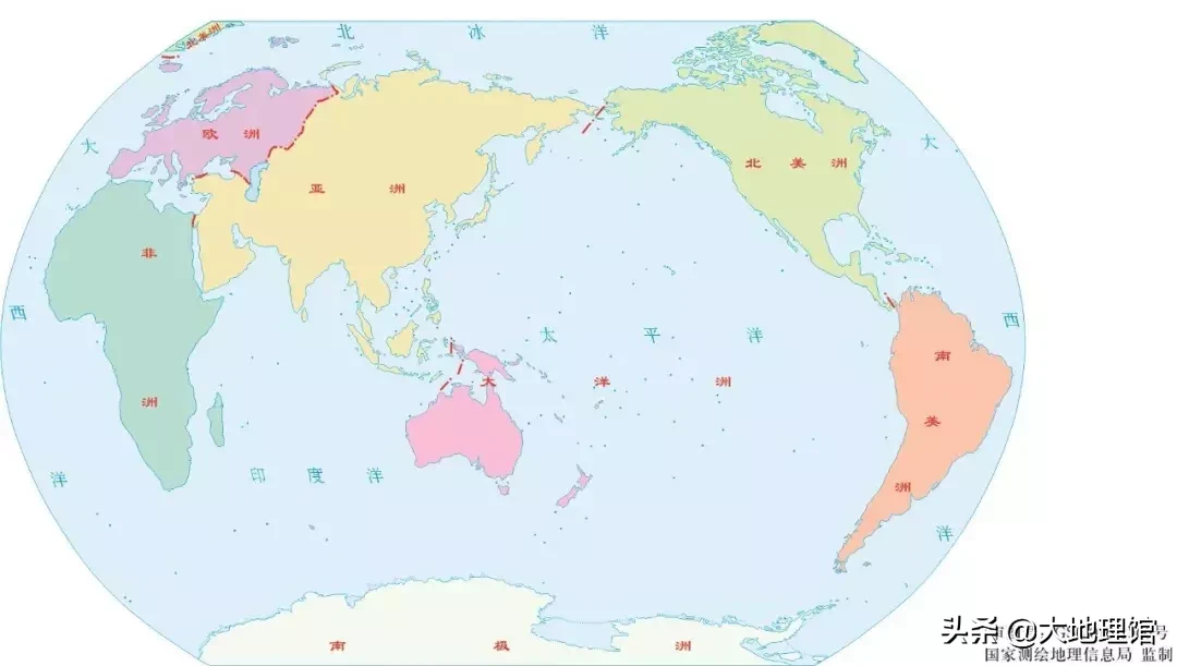 五大洲分界线图片