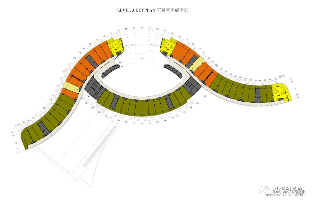 「山东日照喜来登酒店 客房层+电梯厅」〖火柴设计联盟〗第2418期