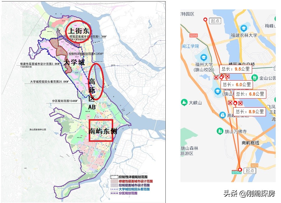 福州科学城分析：南屿&上街，高新区&大学城，未来怎么发展？