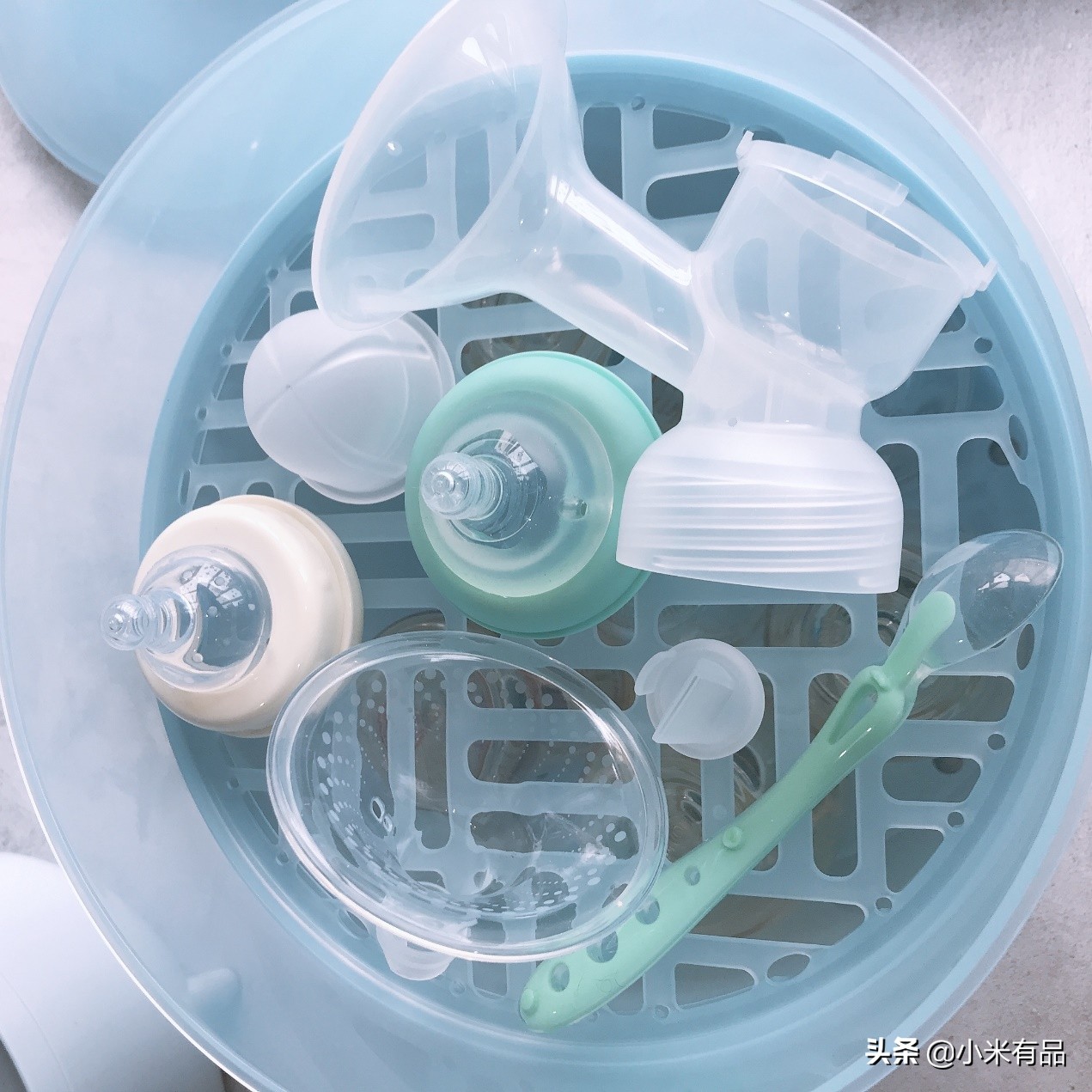 奶瓶消毒不轻视，宝宝健康需靠它！有品上架如山奶瓶蒸汽消毒器