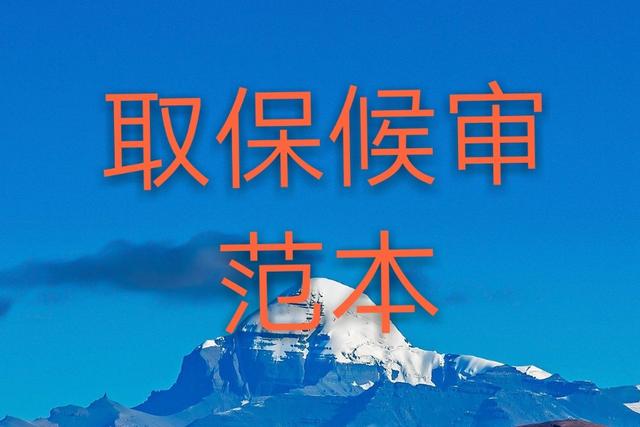 保释申请书,保释申请书怎么写