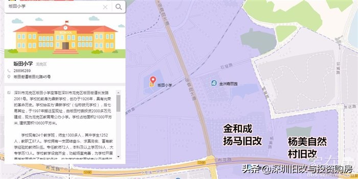 龙岗区坂田街道杨美村城市更新佳兆业拓信义强强联合打造综合体