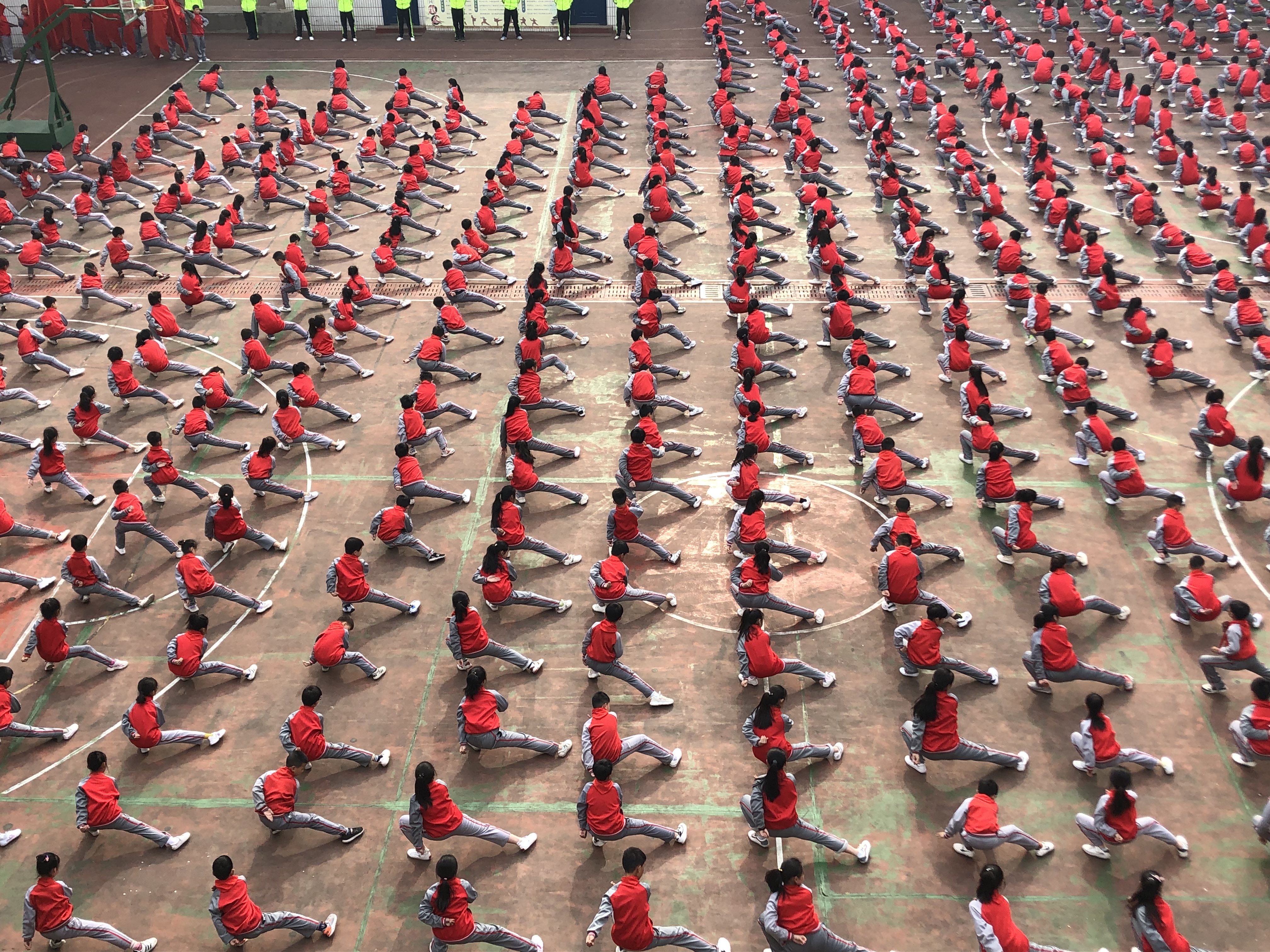 河南省济源市济水西街学校创建武术特色校验收