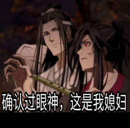 魔道祖师表情包：确认过眼神，这是我媳妇